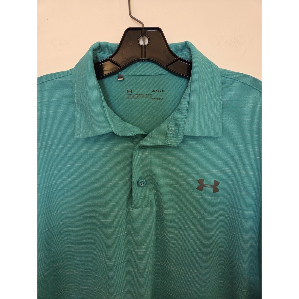 Under Armour green men's polo-size large